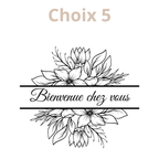 Planche ronde de présentation gravée