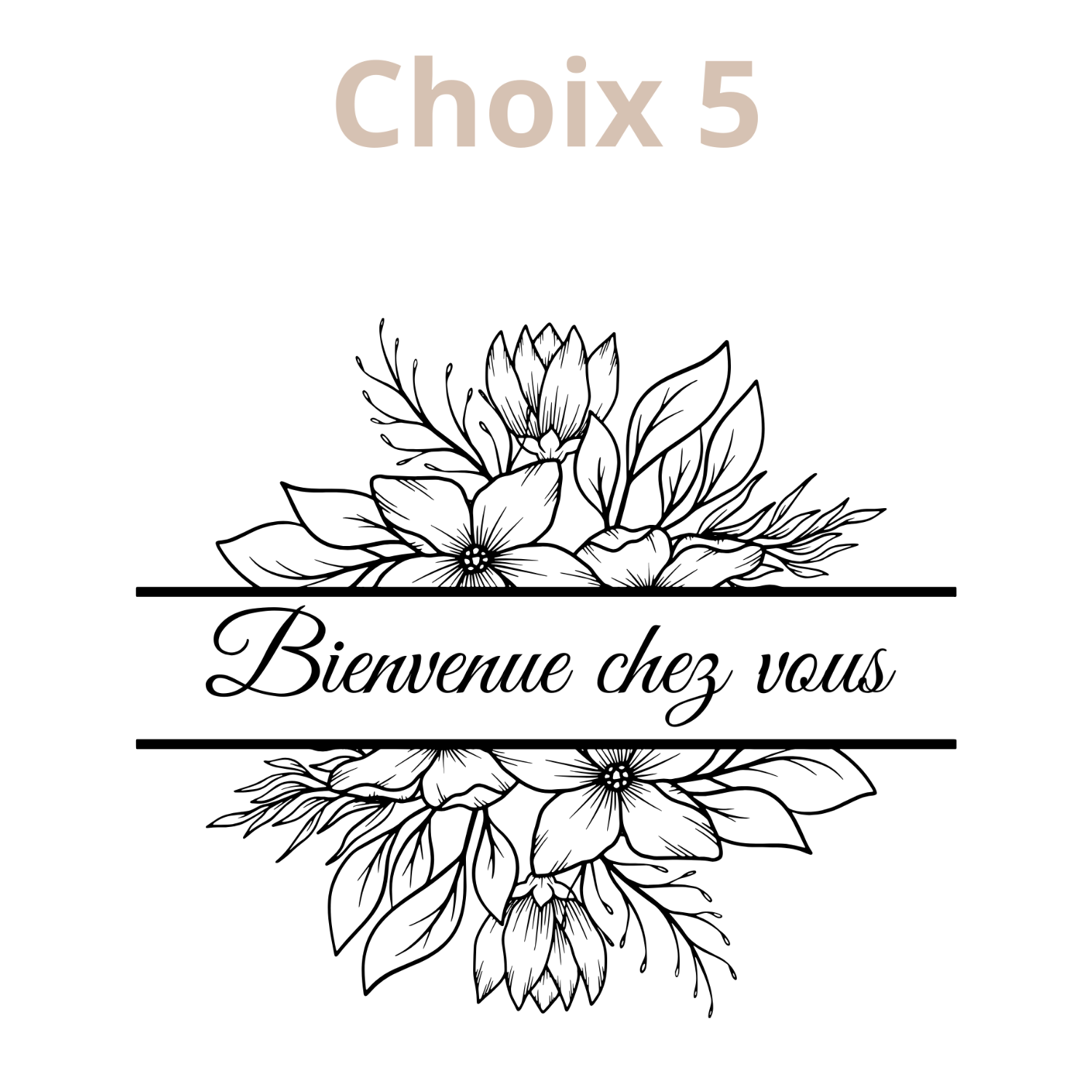 Planche ronde de présentation gravée