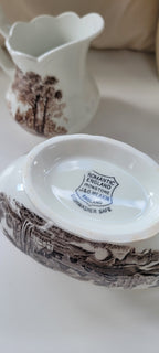 Service à thé Meakin Romantic England vintage | 4 pièces