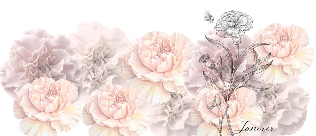 Tasse personnalisée nom et fleur de naissance