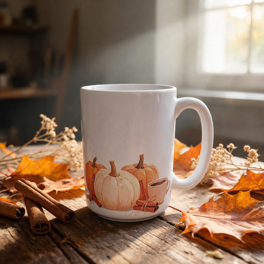 Tasse en Céramique Rituel d'Automne 15 oz