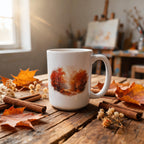 Tasse en Céramique Rituel d'Automne 15 oz