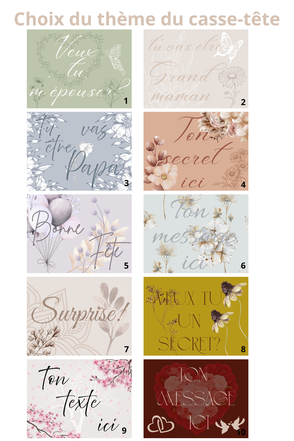 Coffret Annonce surprise
