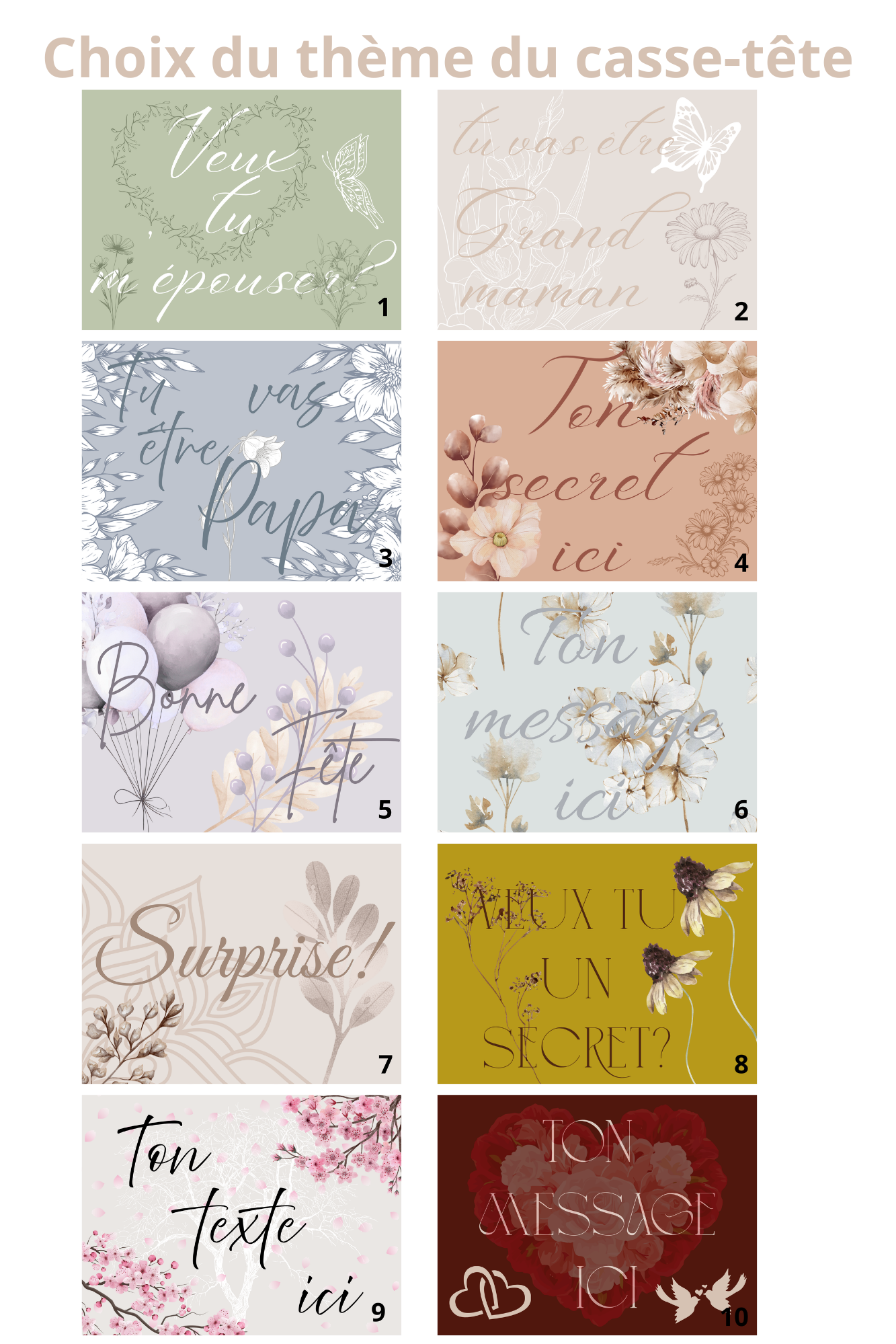 Coffret Annonce surprise