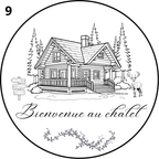Dessous de verre gravé en bois