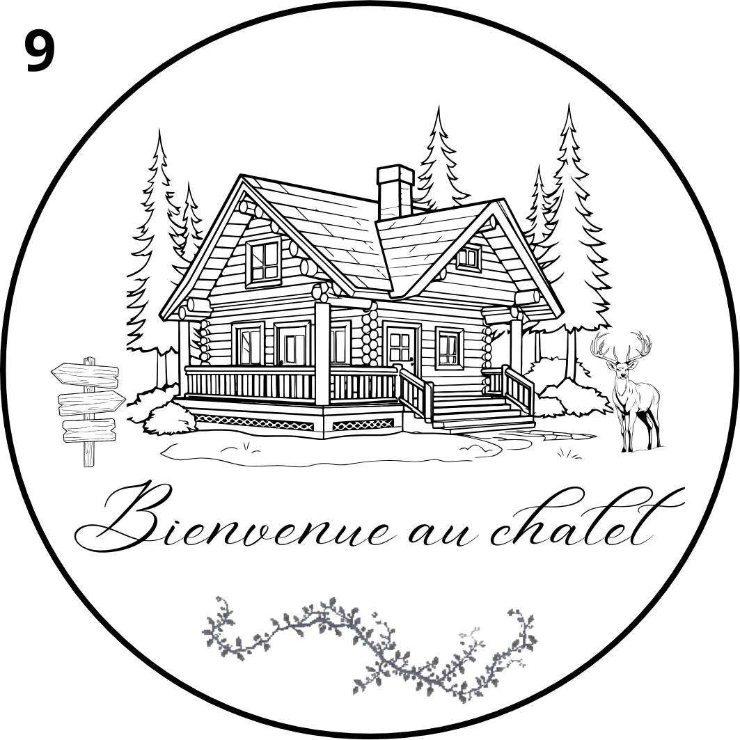 Dessous de verre gravé en bois