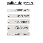 Dessous de verre en ardoise gravé personnalisé